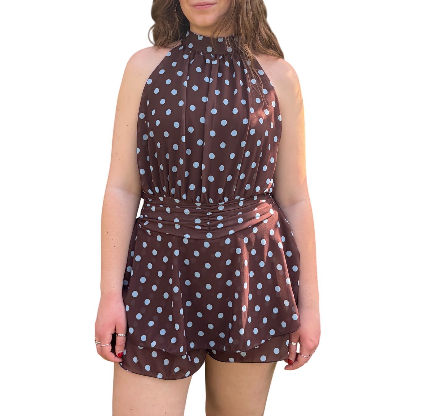 Polkadot Playsuit Bruin