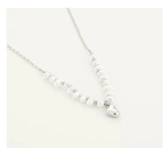 Pearl heart ketting | Always Fashionable