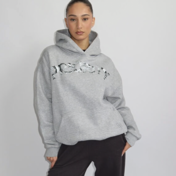 Priority hoodie grijs
