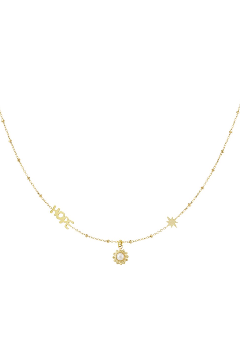 Ketting 'hope' goud