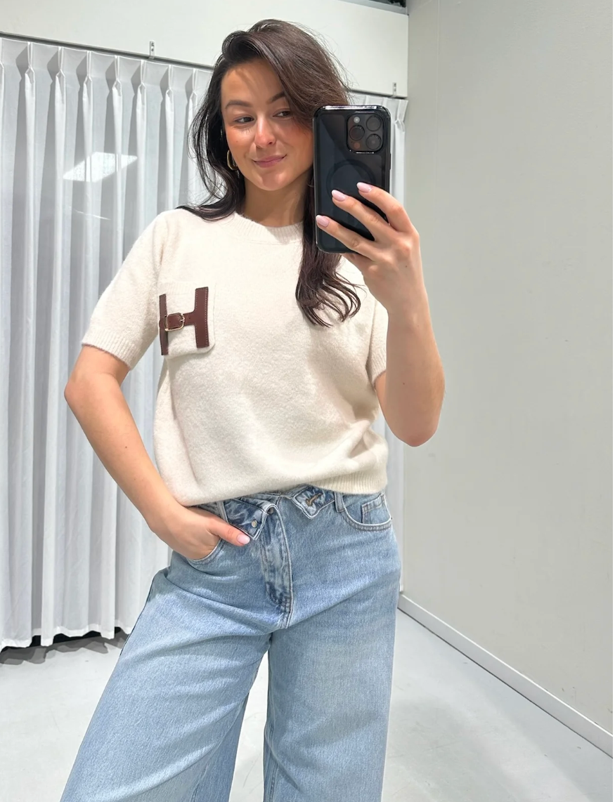 Hanny sweater shirt beige
