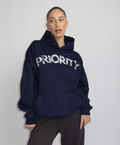 Priority hoodie navy