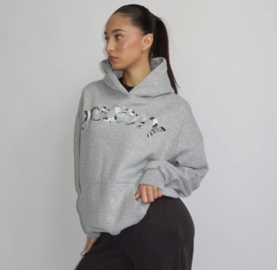 Priority hoodie grijs