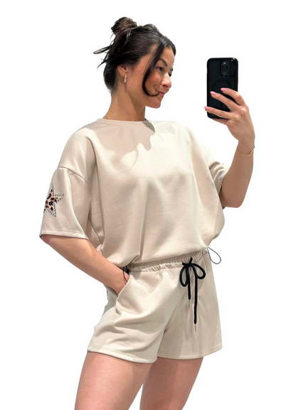 Harper two piece set beige